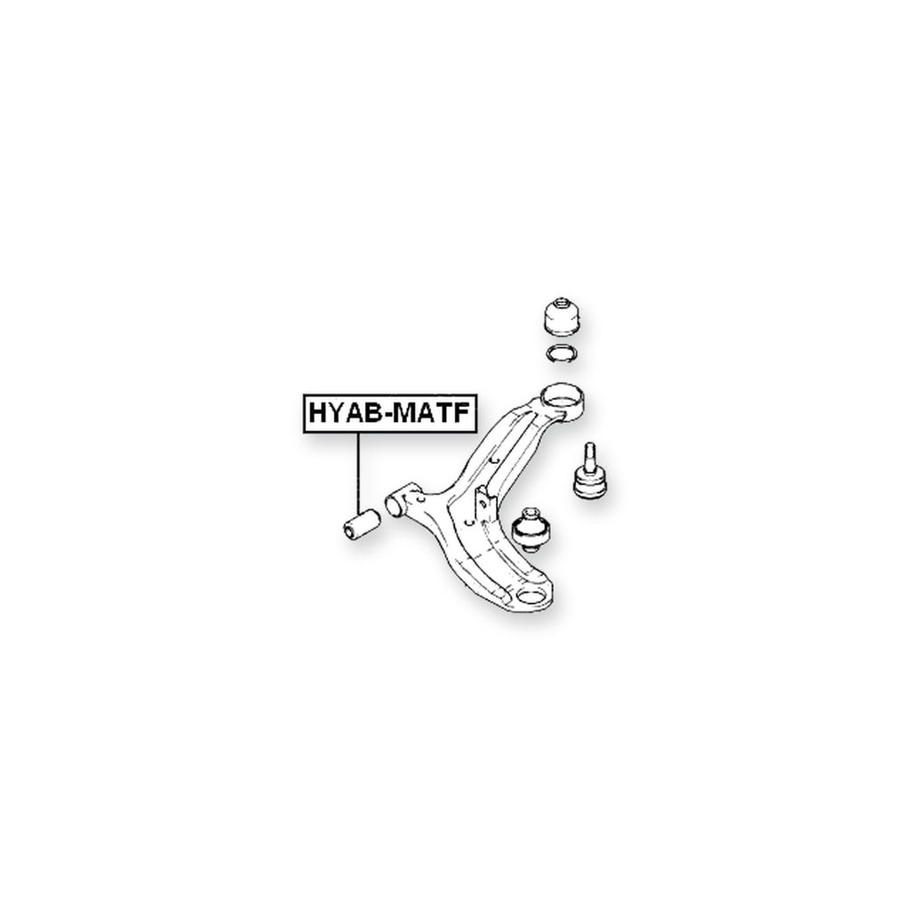 Hyundai Accent Front Lower Bushing, Control Arm o 2006