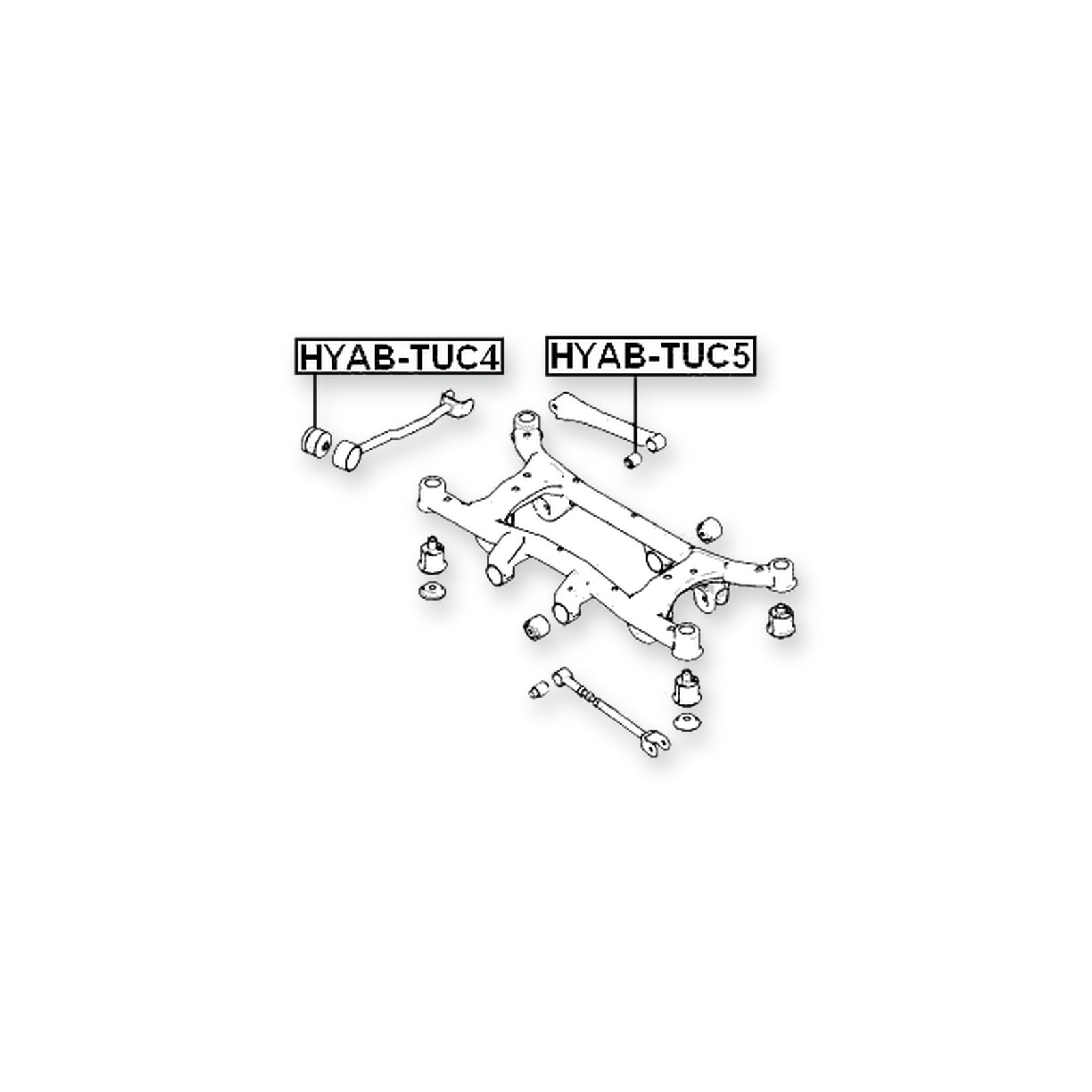 Hyundai Tucson Front Trailing Rod Bushing 2006-on
