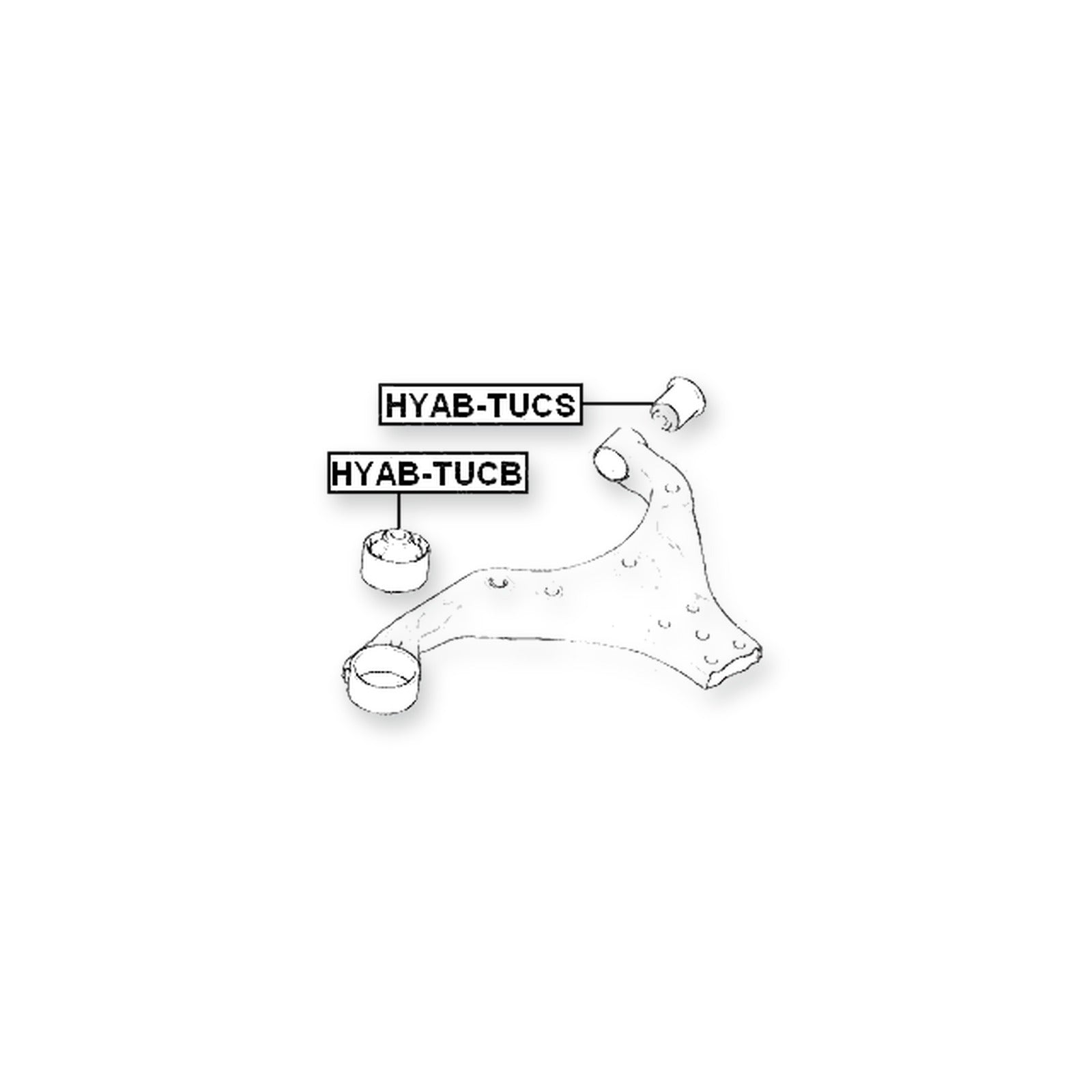 Hyundai Accent Front Lower Bushing, Control Arm 2006-on