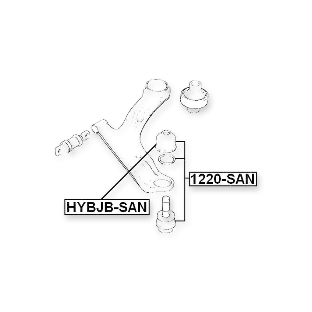Hyundai Centennial Front Lower Control Arm Ball Joint Boot 41.3X32.8X18.65
