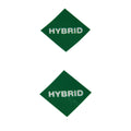 TFI Racing Hybrid Number Plate Decal Kit Set of 2