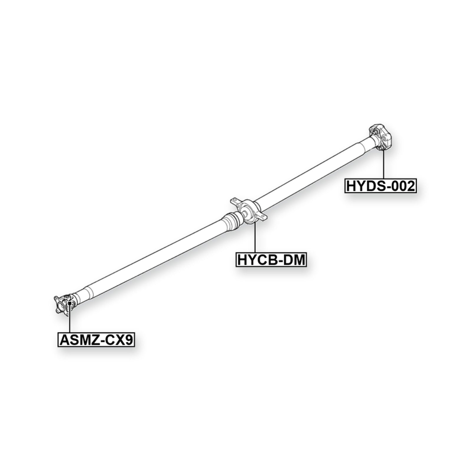 Hyundai Grand Santa Drive Shaft Bearing (Repair Kit)