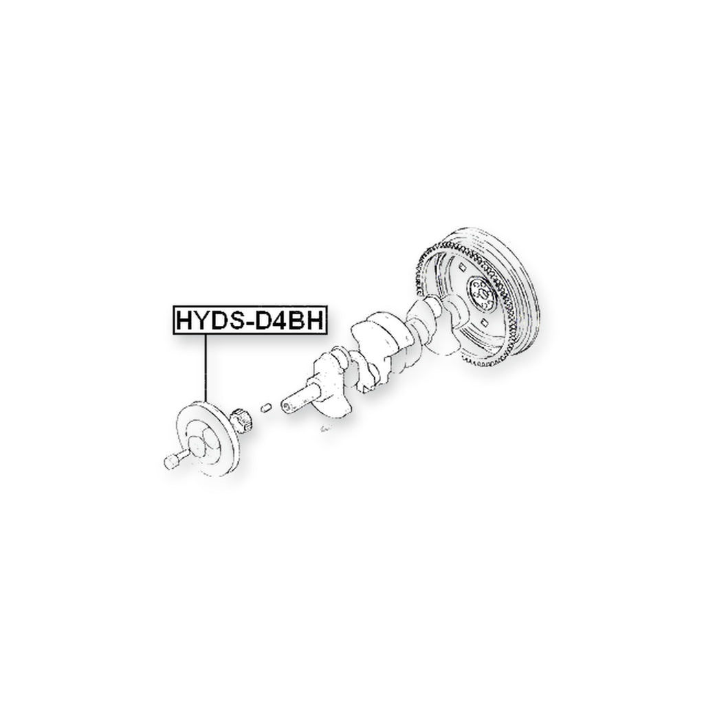 Kia Besta Crankshaft Pulley D4BH4D56 Tci 2006-on