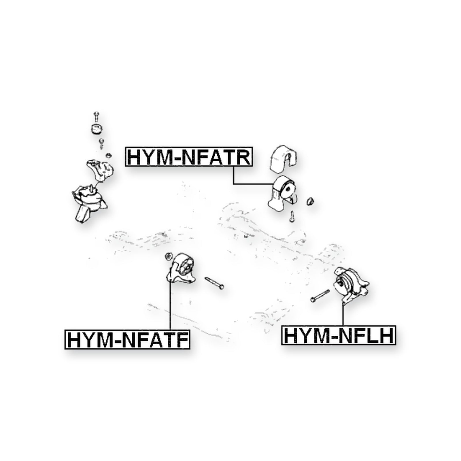 Hyundai Azera Front Left Engine Mount (Hydro) 2006-on