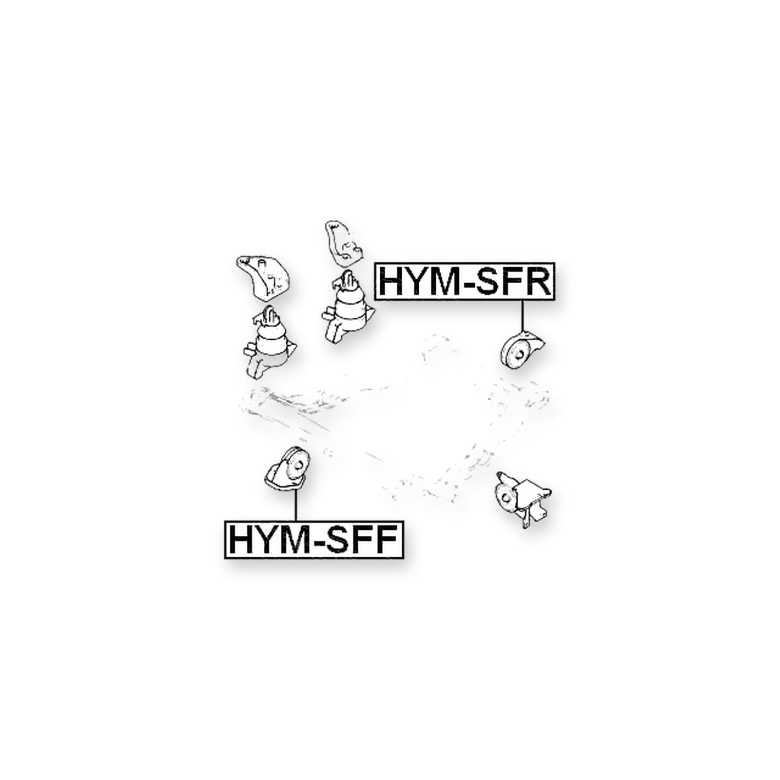 Hyundai Santa Rear Engine Mount