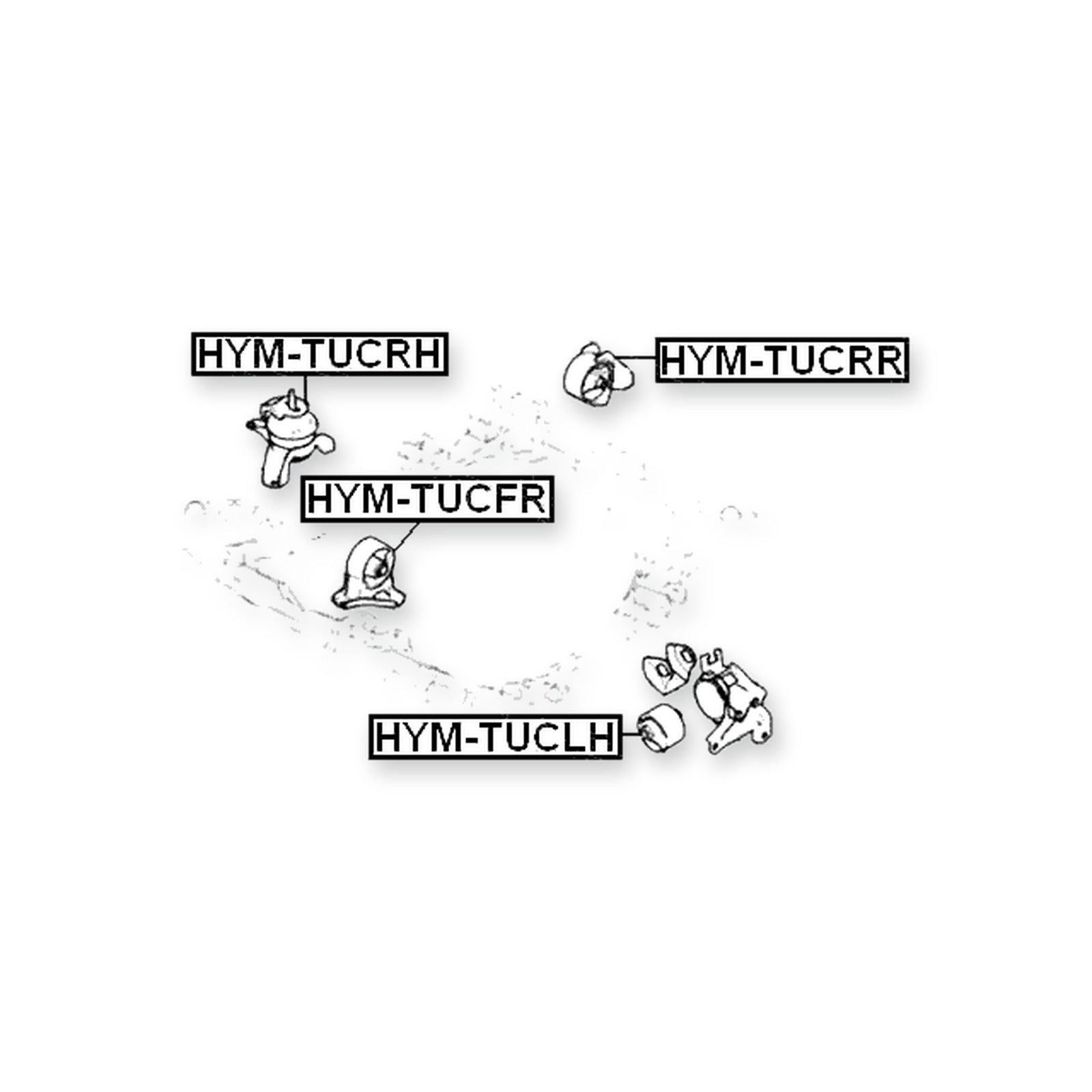 Hyundai Tucson Front Right Engine Mount (Hydro) 2006-on
