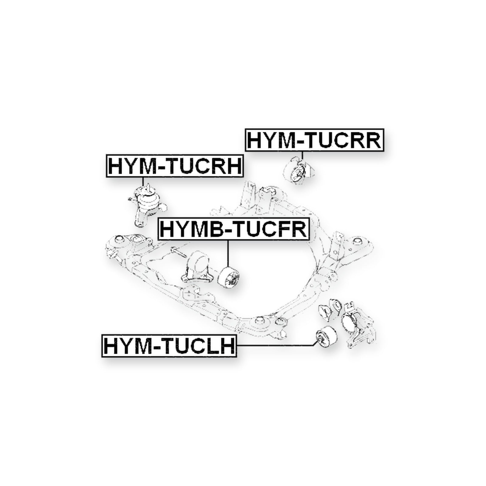 Hyundai Tucson Front Engine Mount Bushing 2006-on