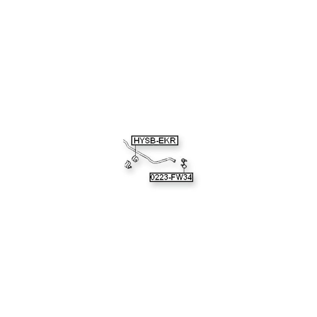 Hyundai Sonata Rear Stabilizer Bar Bush D14.8 2006-on