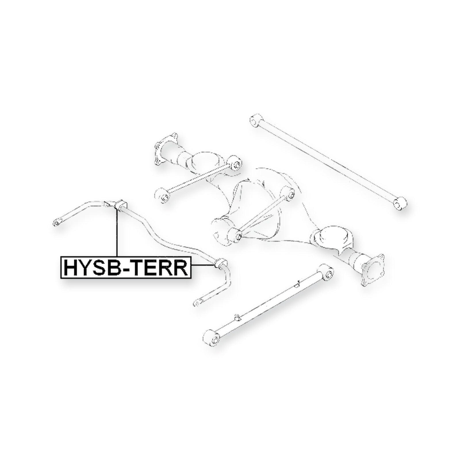 Hyundai Terracan Rear Stabilizer Bar Bush D25