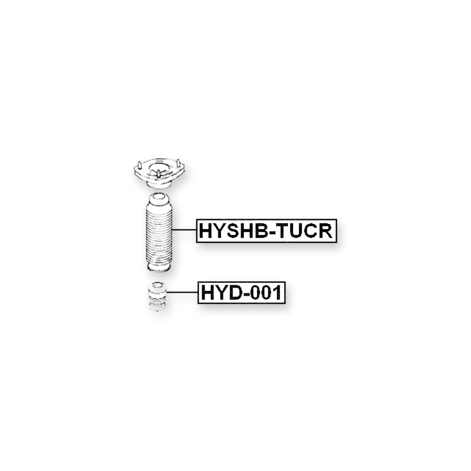 Hyundai Centennial Rear Shock Absorber Boot o 2006
