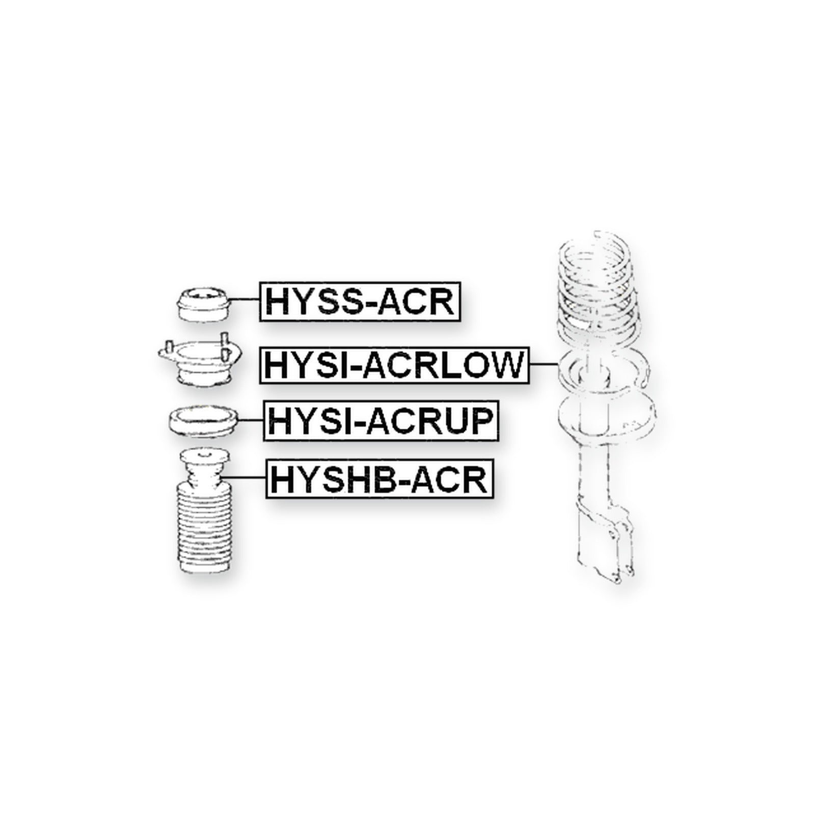 Hyundai Accent Rear Lower Spring Seat
