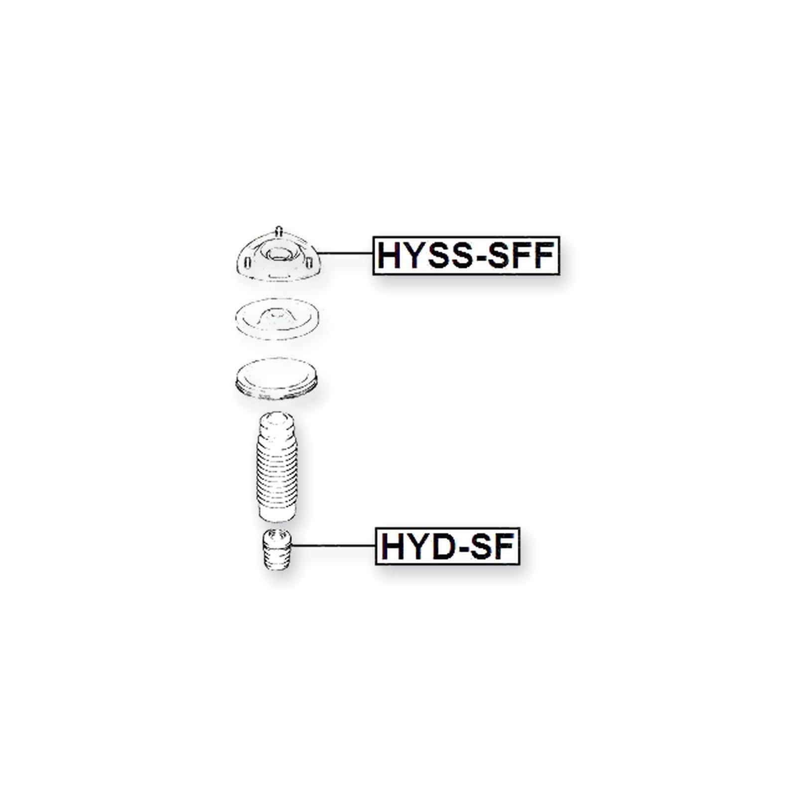 Hyundai Grandeur/Dynasty Front Shock Absorber Mounting 2006-on