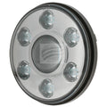 7" LED H/light 9-36V High /low Beam Chrome Face 7LEDS 65 Watt 1800 Low 3900lmns