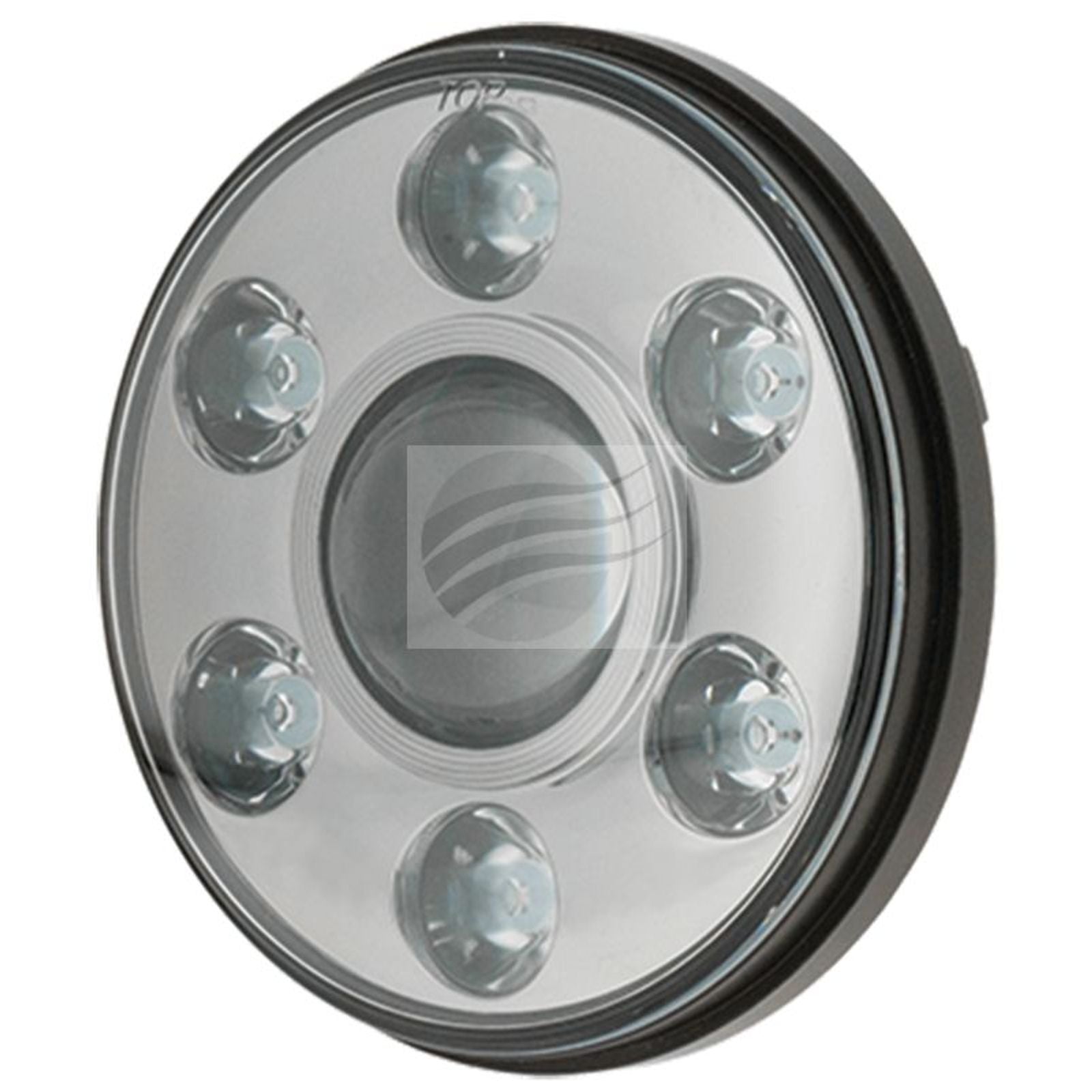 7" LED H/light 9-36V High /low Beam Chrome Face 7LEDS 65 Watt 1800 Low 3900lmns