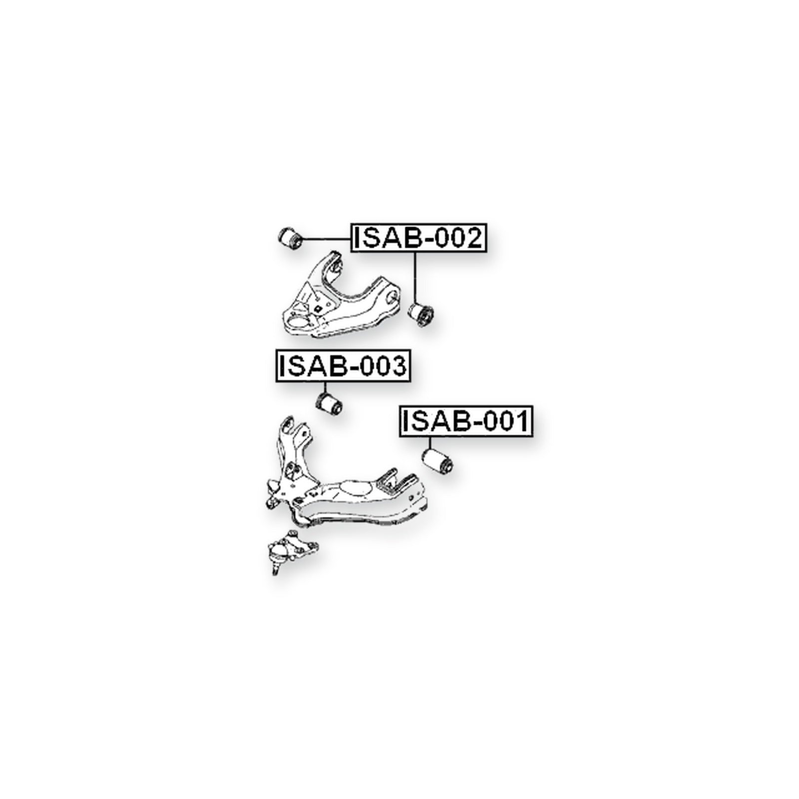 Great Wall Hover H3 Front Upper Bushing, Control Arm