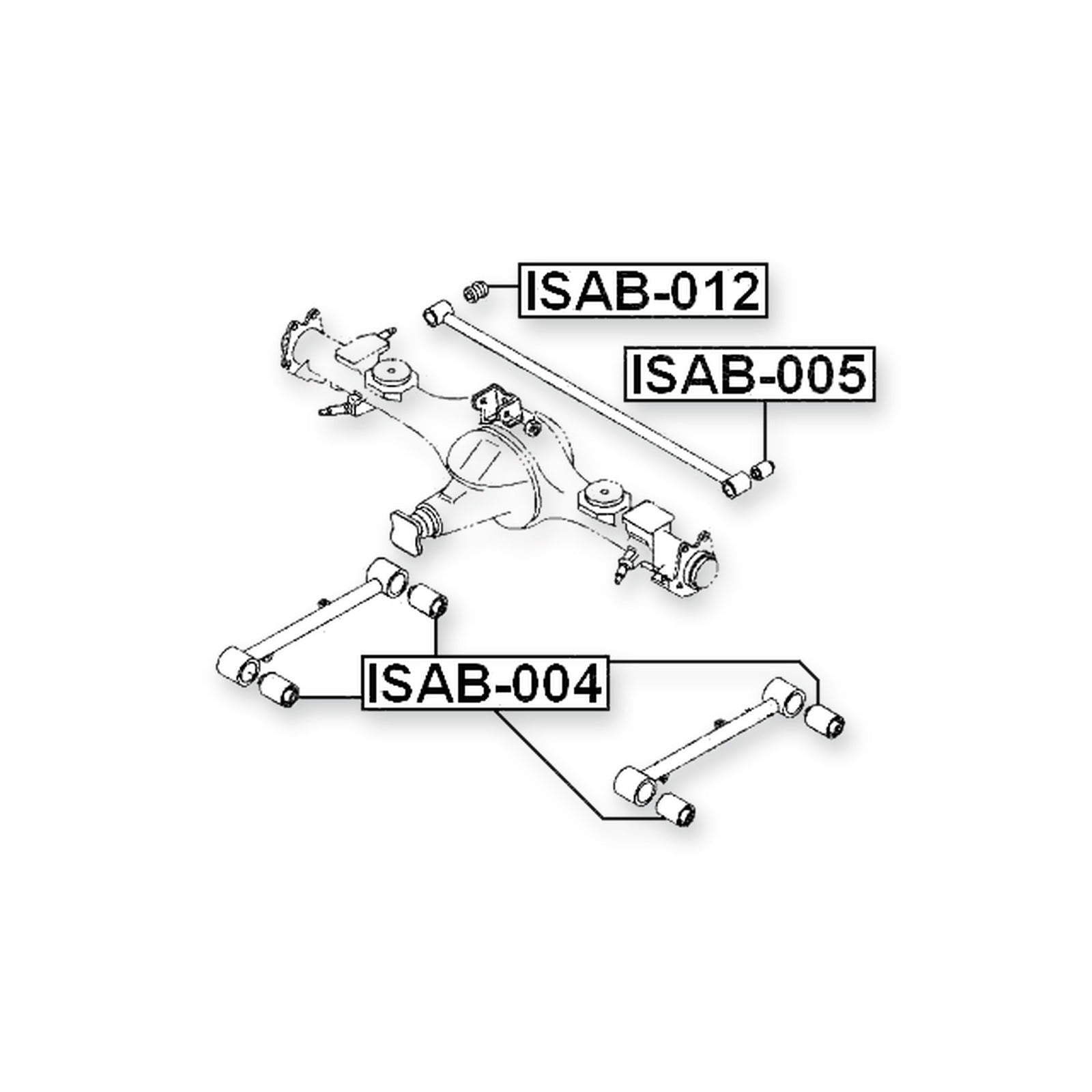 Opel Frontera B Front Trailing Rod Bushing