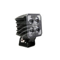 LED Square Worklamp Flood Beam 60 Deg 9-36V 40W 4 Leds Black Hsng 3,800lmn IP69K