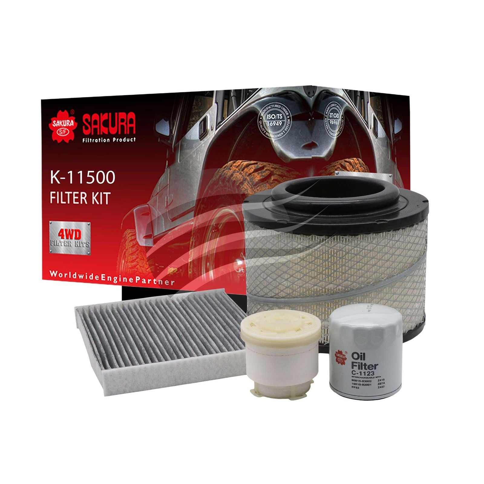 Filter Service Kit for Toyota Hilux KUN16R KUN26R 1KD-FTV