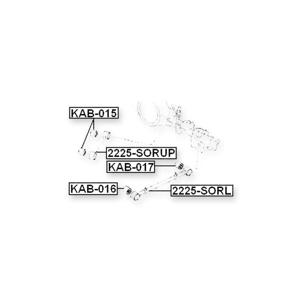 Kia Sorento Rear Lower Bushing, Trailing Arm 2006-on