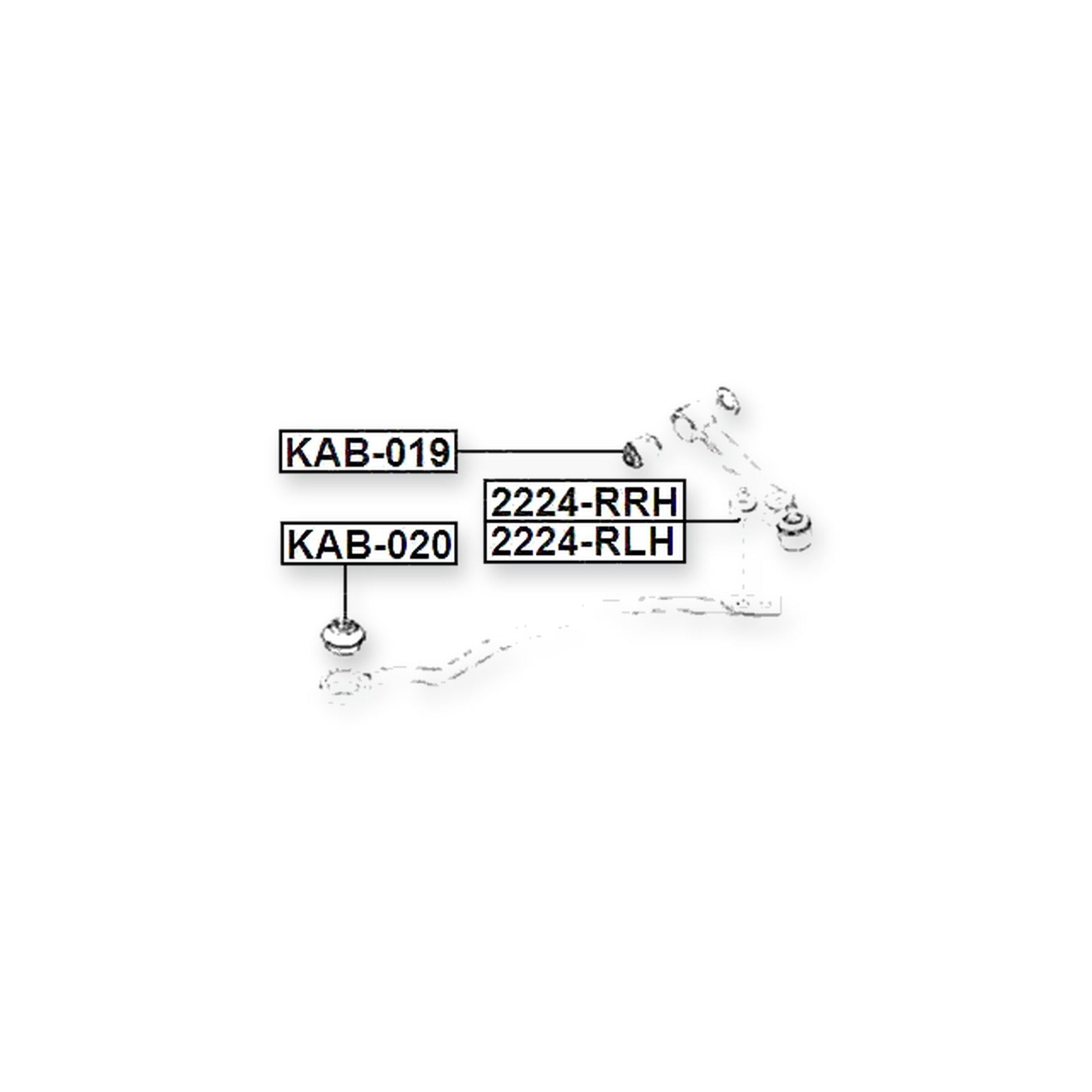 Kia Rio 00 Front Lower Stabilazer Bushing