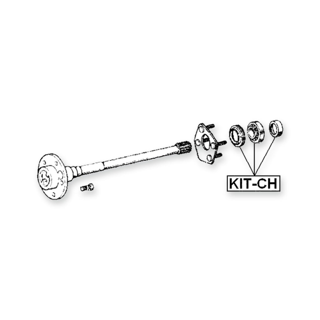 Jeep Cherokee Rear Repair Kit, Roller Bearing Axle Shaft