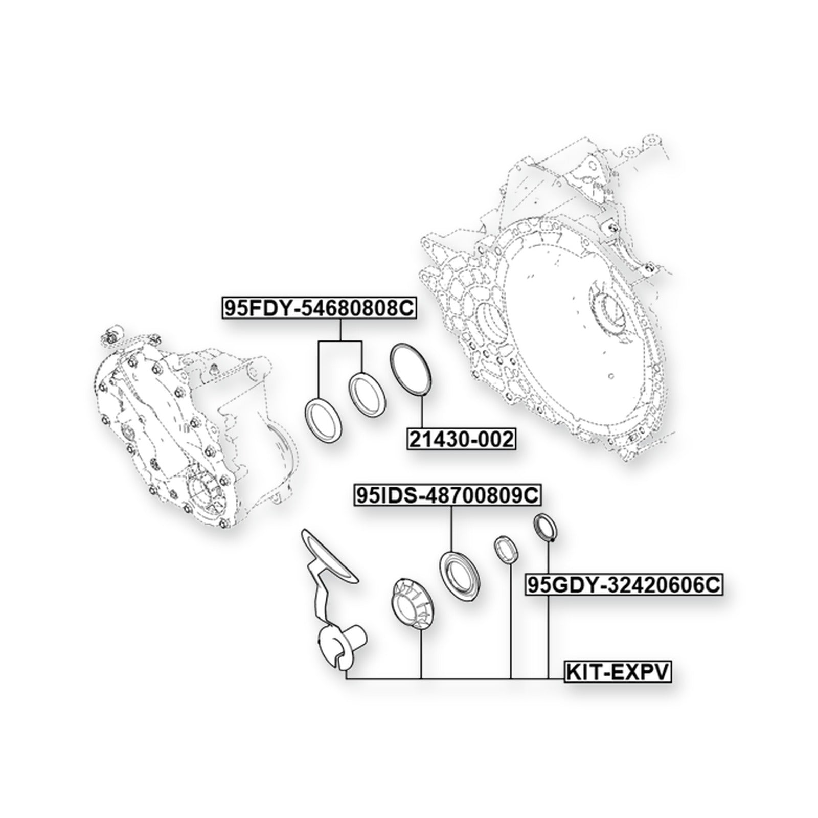 Ford Edge Oil Seal Transaxle Case Repair Kit 30.5X42.2X6X6.3 & More