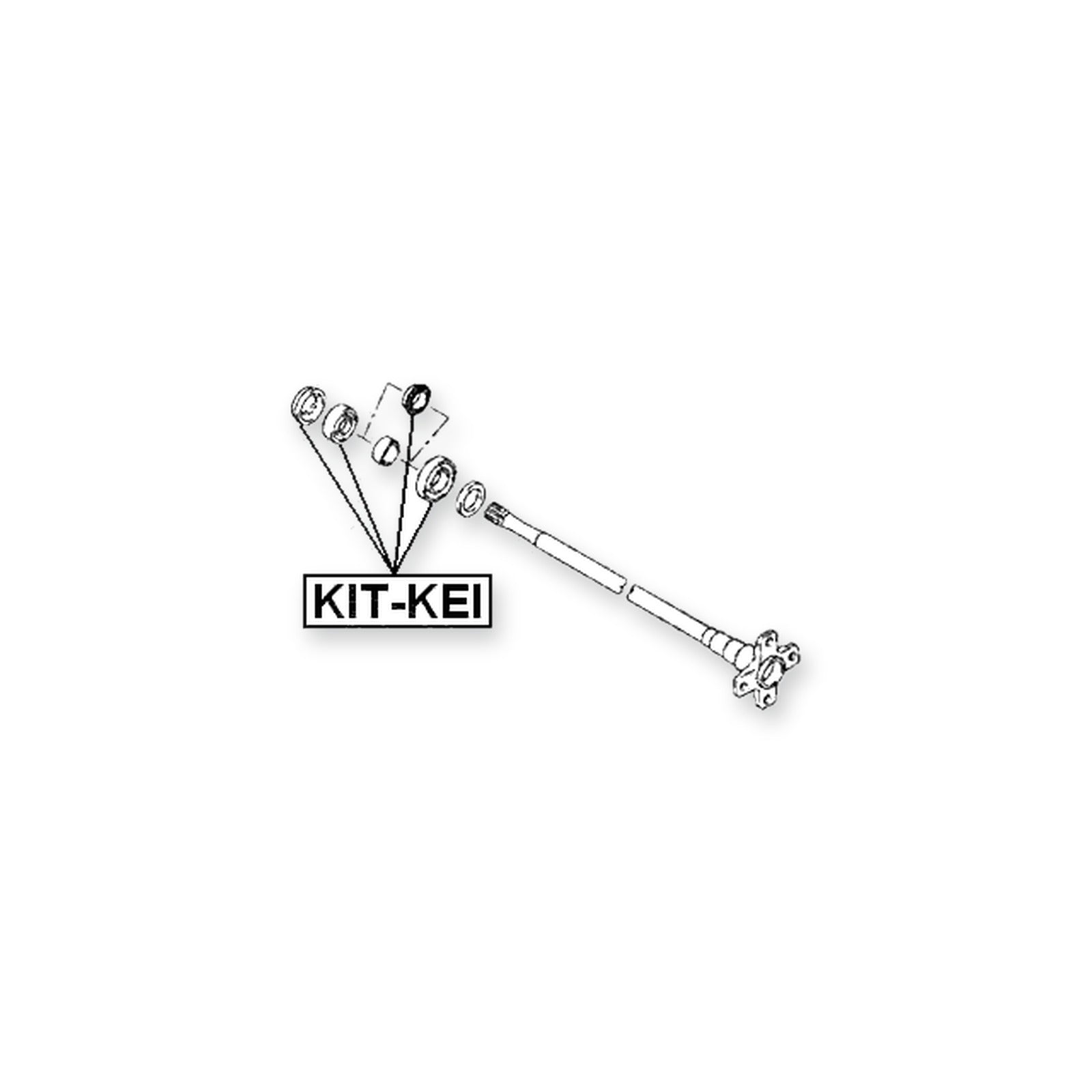 Suzuki Carry/Supercarry/Every Rear Repair Kit, Ball Bearing Axle Shaft 30X62X16
