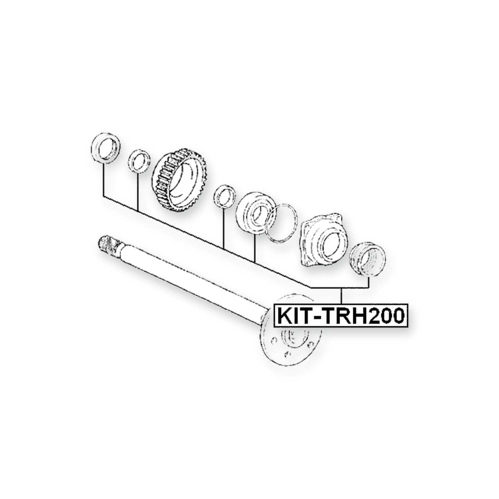Toyota Hiace Rear Repair Kit, Ball Bearing Axle Shaft 40X94X26X31