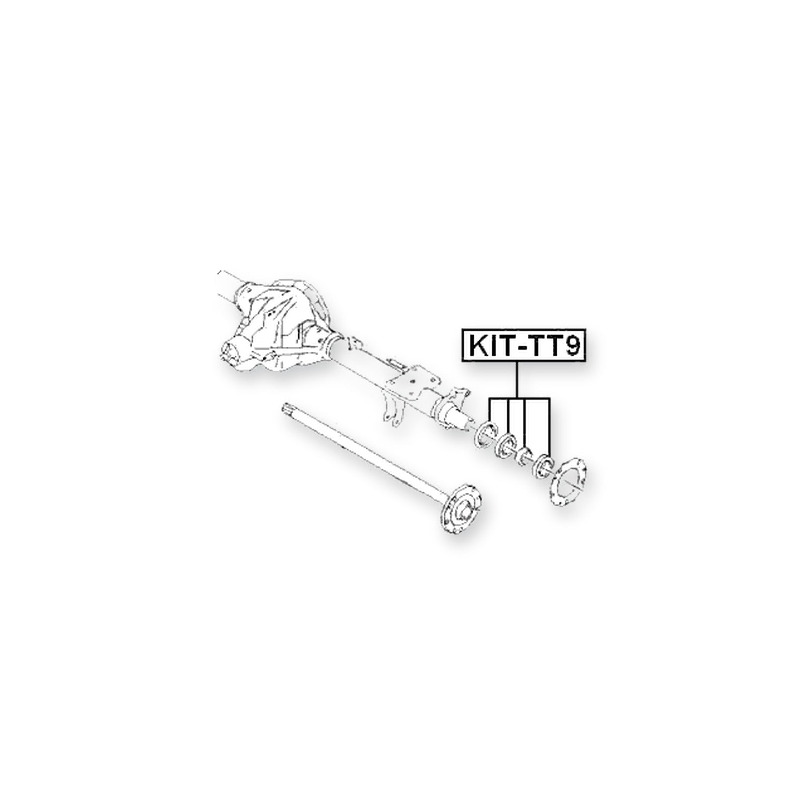 Ford Transit Rear Axle Shaft Bearing Kit