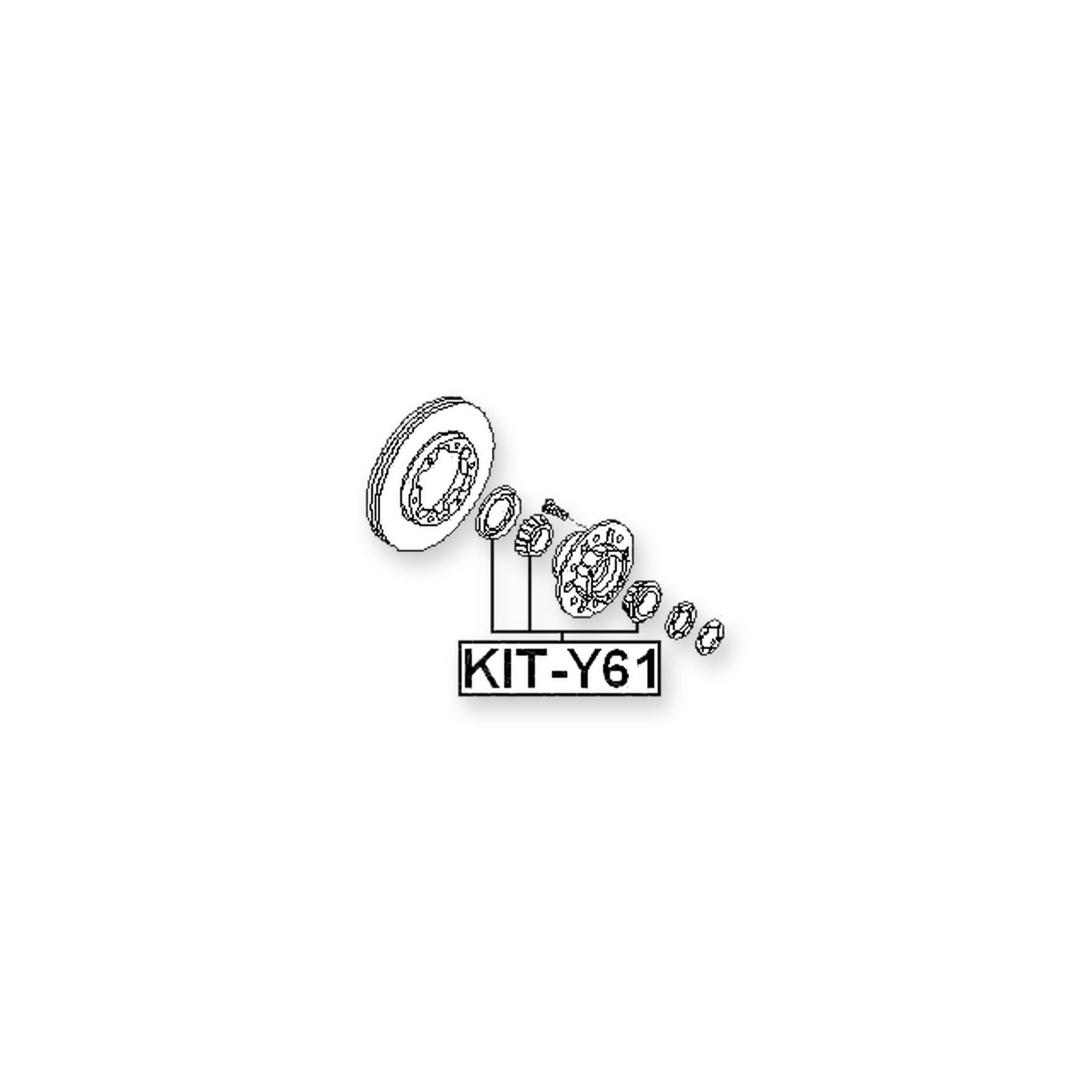 Nissan Patrol Front Repair Kit, Roller Bearing Axle Shaft
