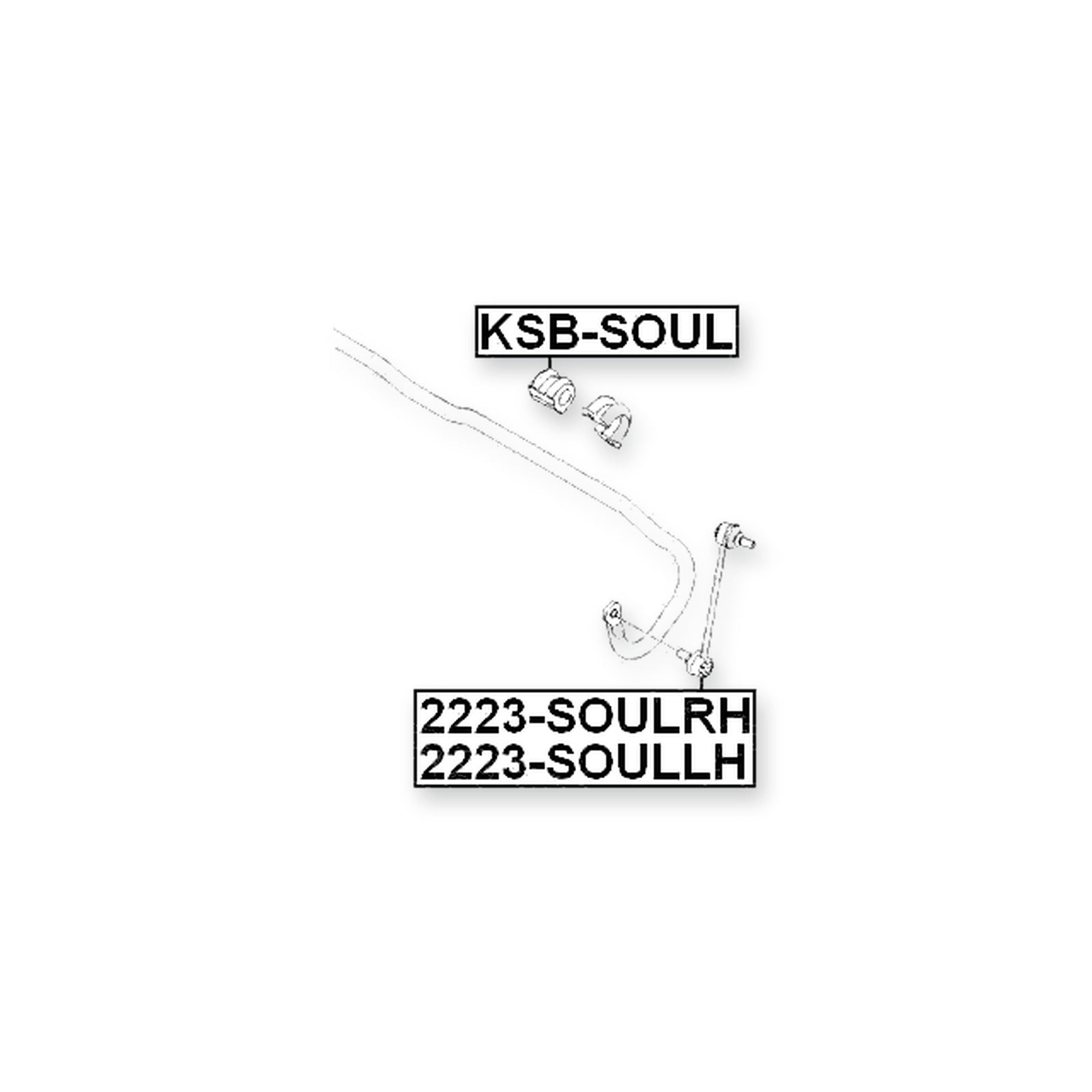 Kia Rio Front Stabilizer Bar Bush D20