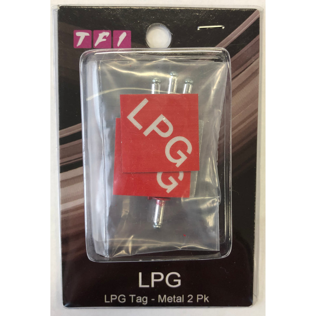 TFI Racing Lpg Number Plate Metal Tag Kit with decals + rivets (Set of 2)