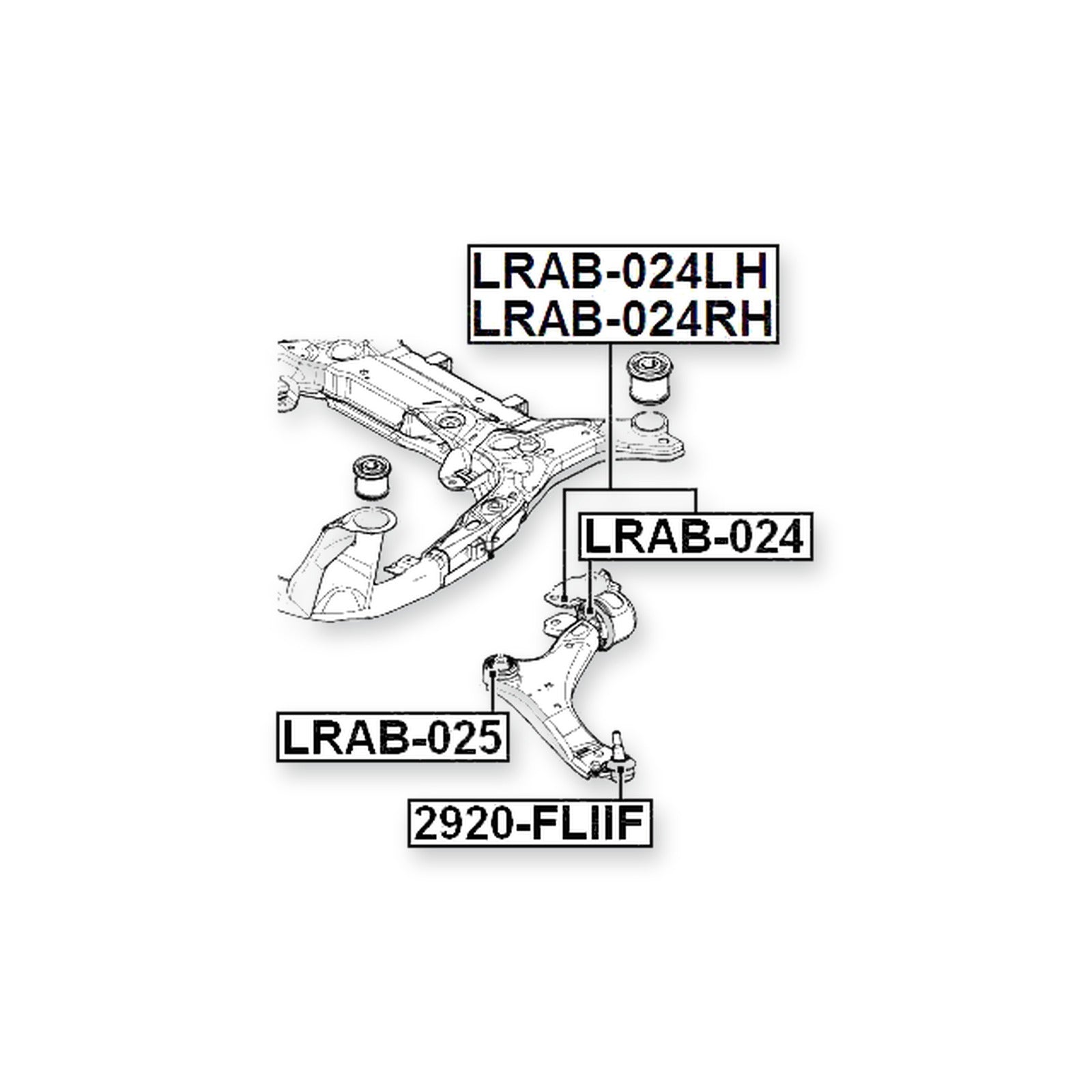 Jaguar E-Pace Front Lower Arm Bushing (Hydro)