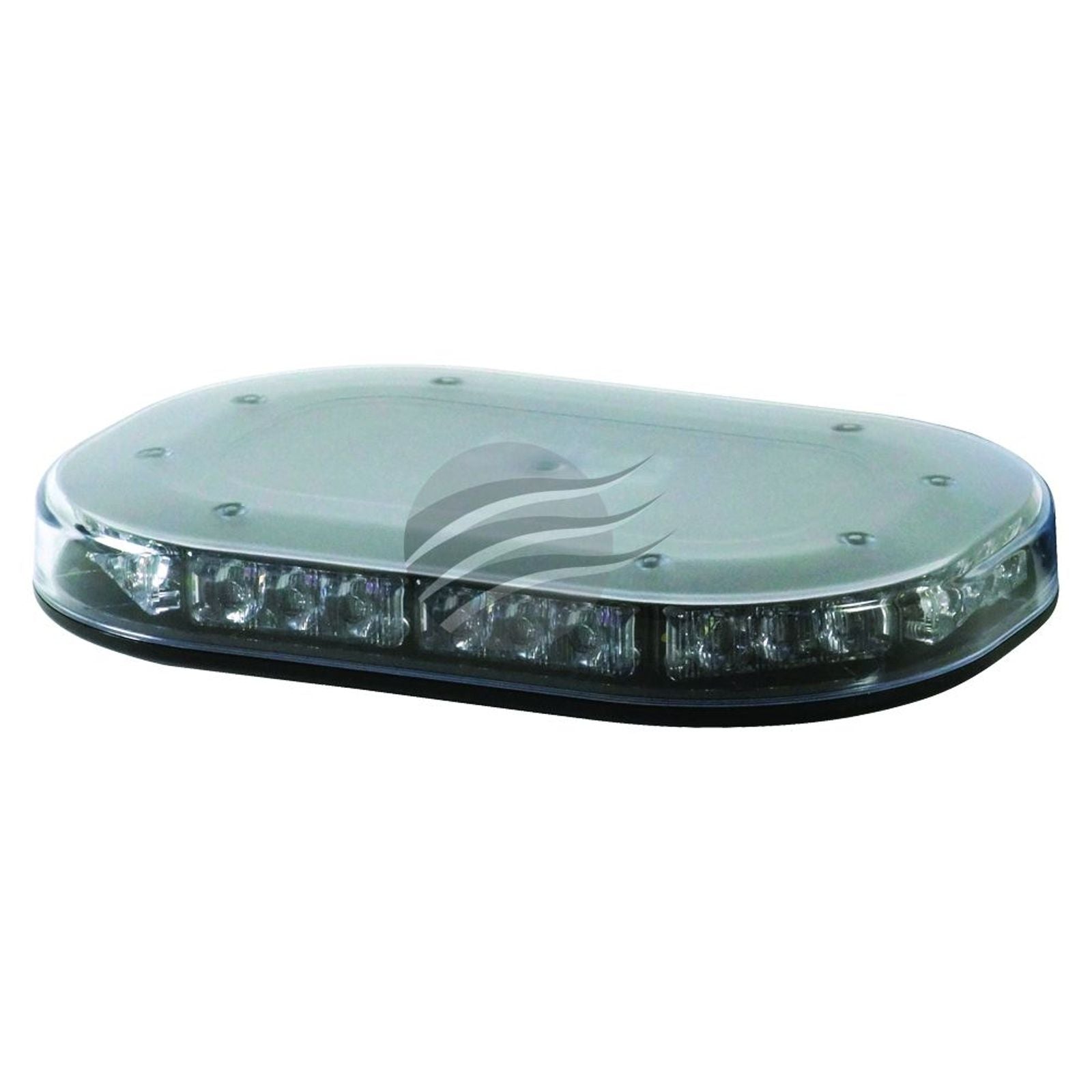 Mini Lightbar 12/24V Permanent Mount Clear Lens 21x Strobe 1x
