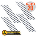 Heat Protection Exhaust Wrap Locking Ties 4.5mm x 400mm (16 Inch) Long Heavy