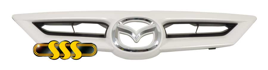 Genuine Mazda Mazda3 Grille White Assembly (04/06-04/09)