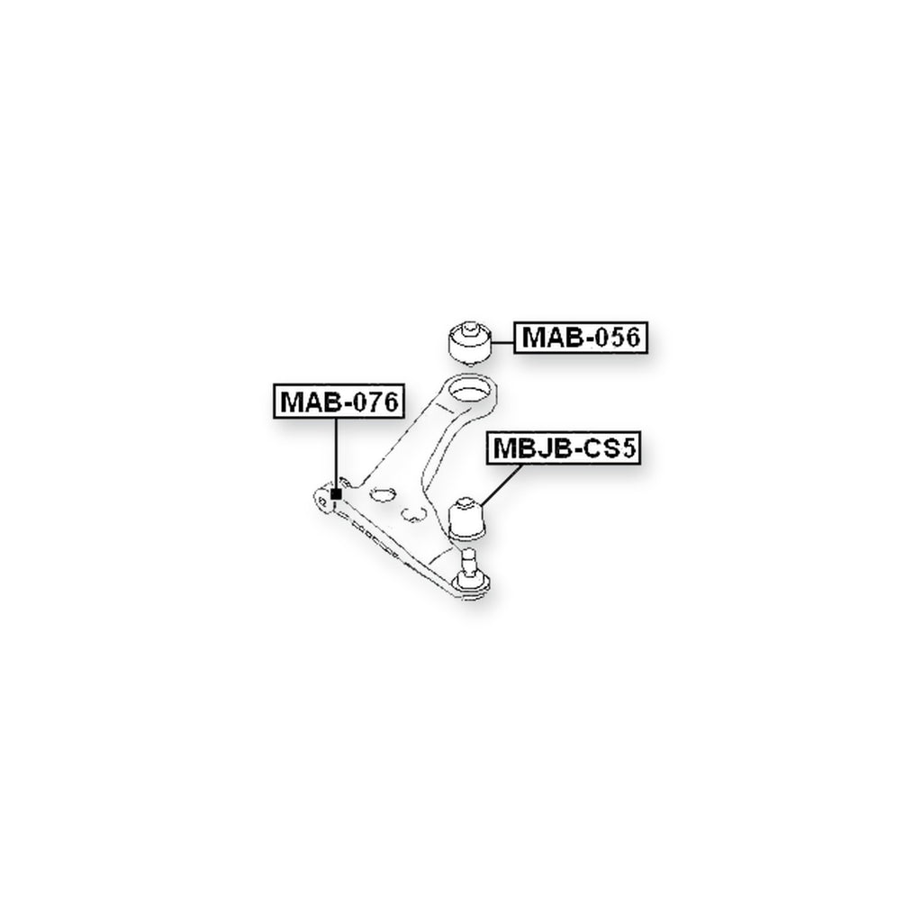 Mitsubishi Dingo CQ1A/CQ2A/CQ5A Front Lower Bushing, Control Arm