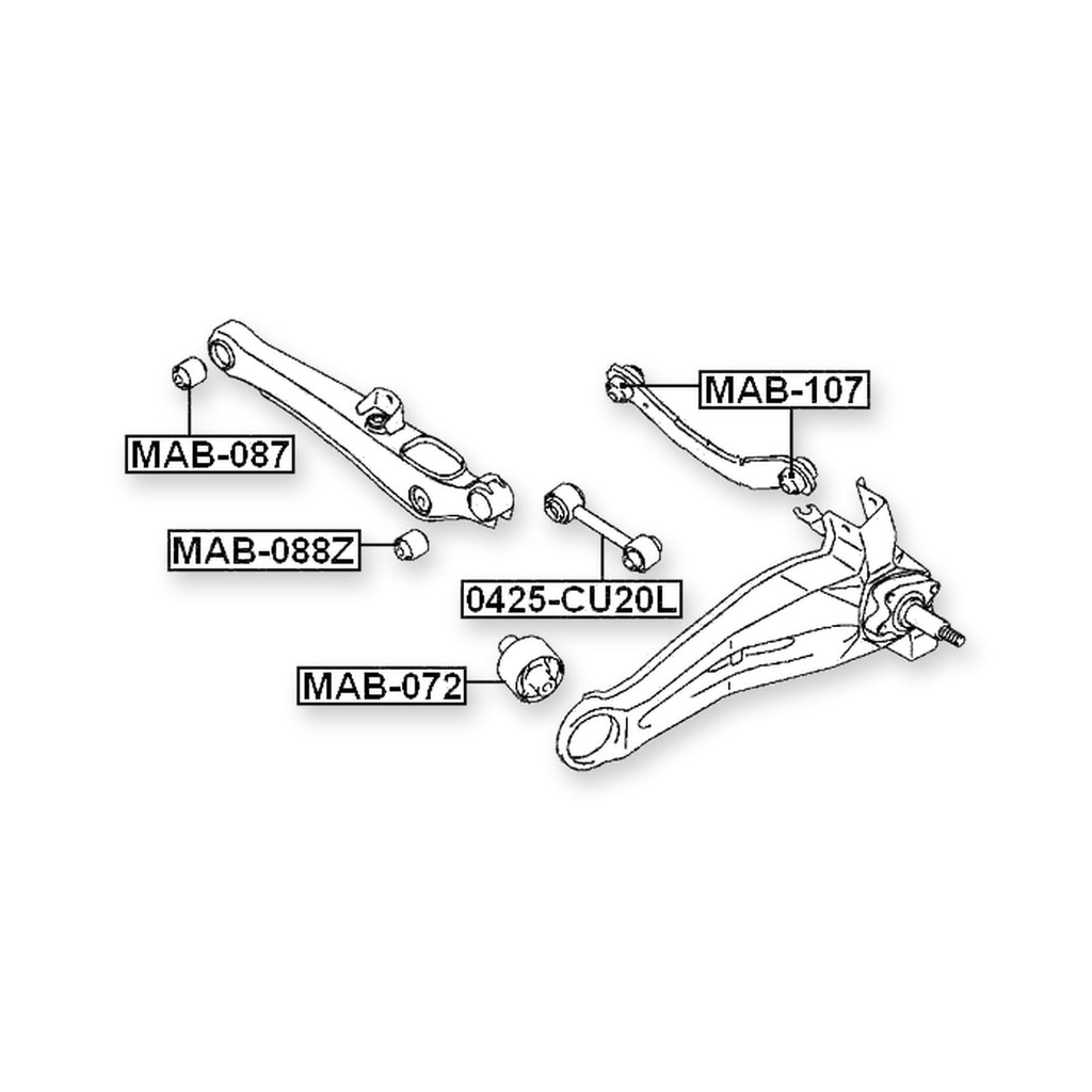 Mitsubishi Airtrek Rear Transverse Rod Bushing