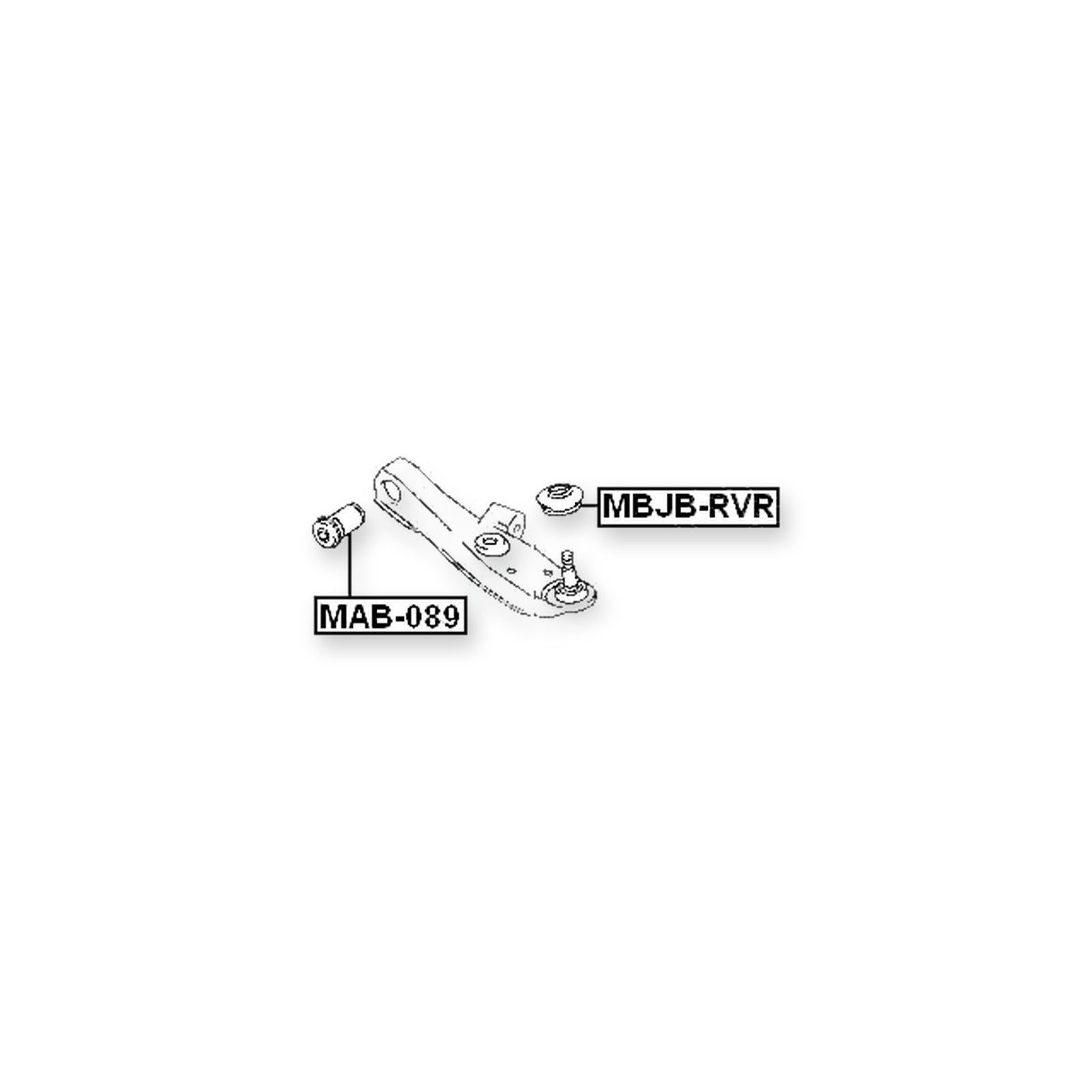 Mitsubishi Ek-Series H81W Front Lower Bushing, Control Arm