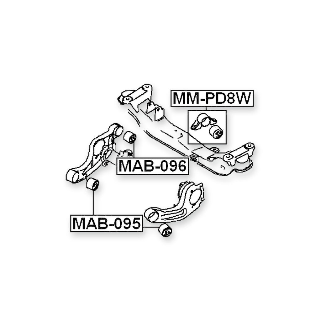 Hyundai Santa Front Differential Mount Bushing