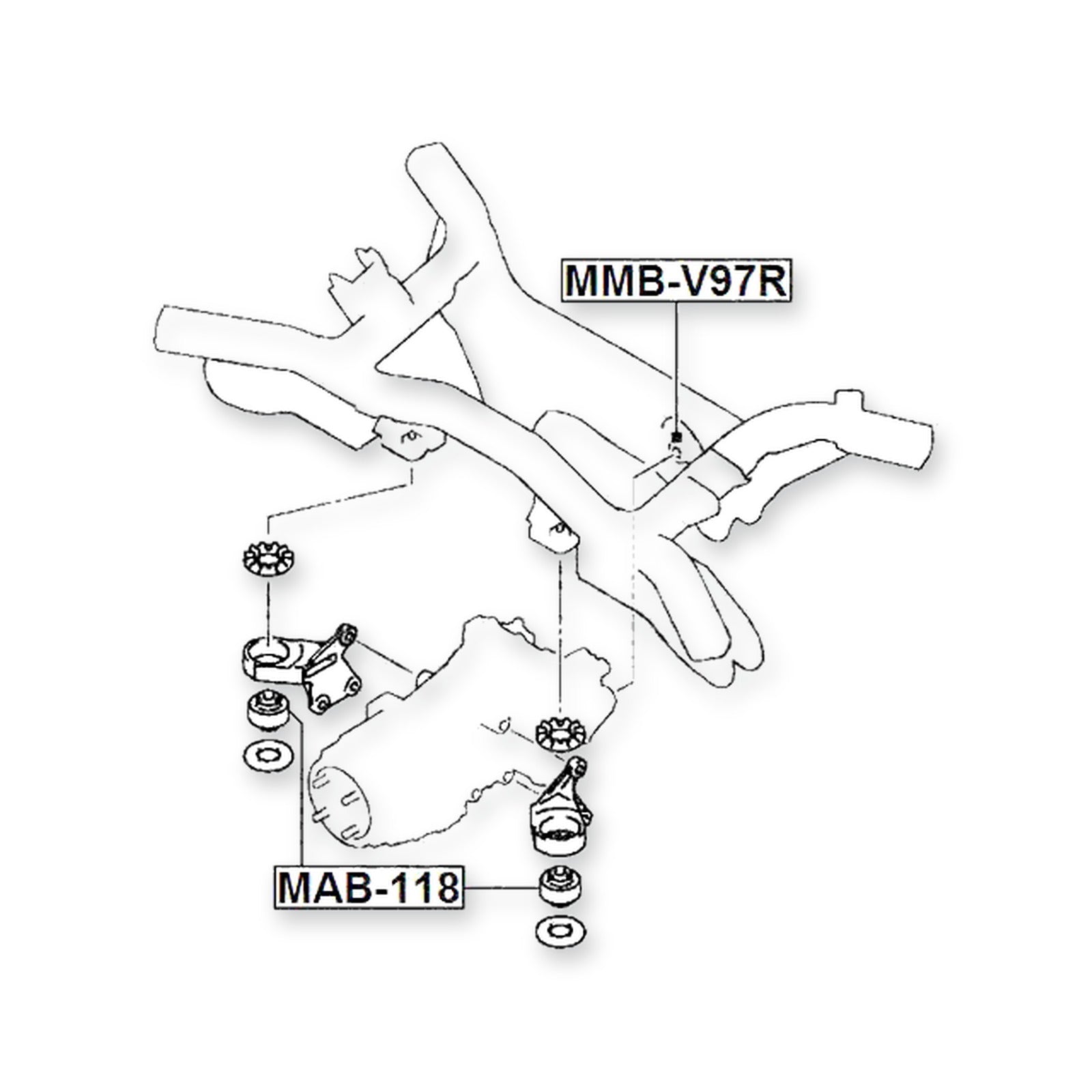 Mitsubishi Asx Front Differential Bushing & More