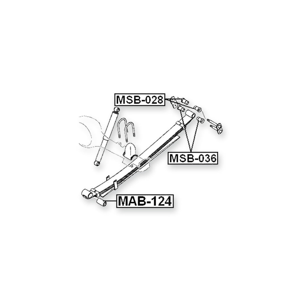 Mitsubishi L200 K57T Rear Leaf Spring Bushing