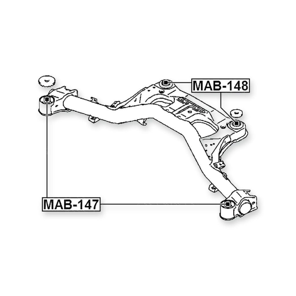 Mitsubishi Grandis NA4W Rear Crossmember Bushing