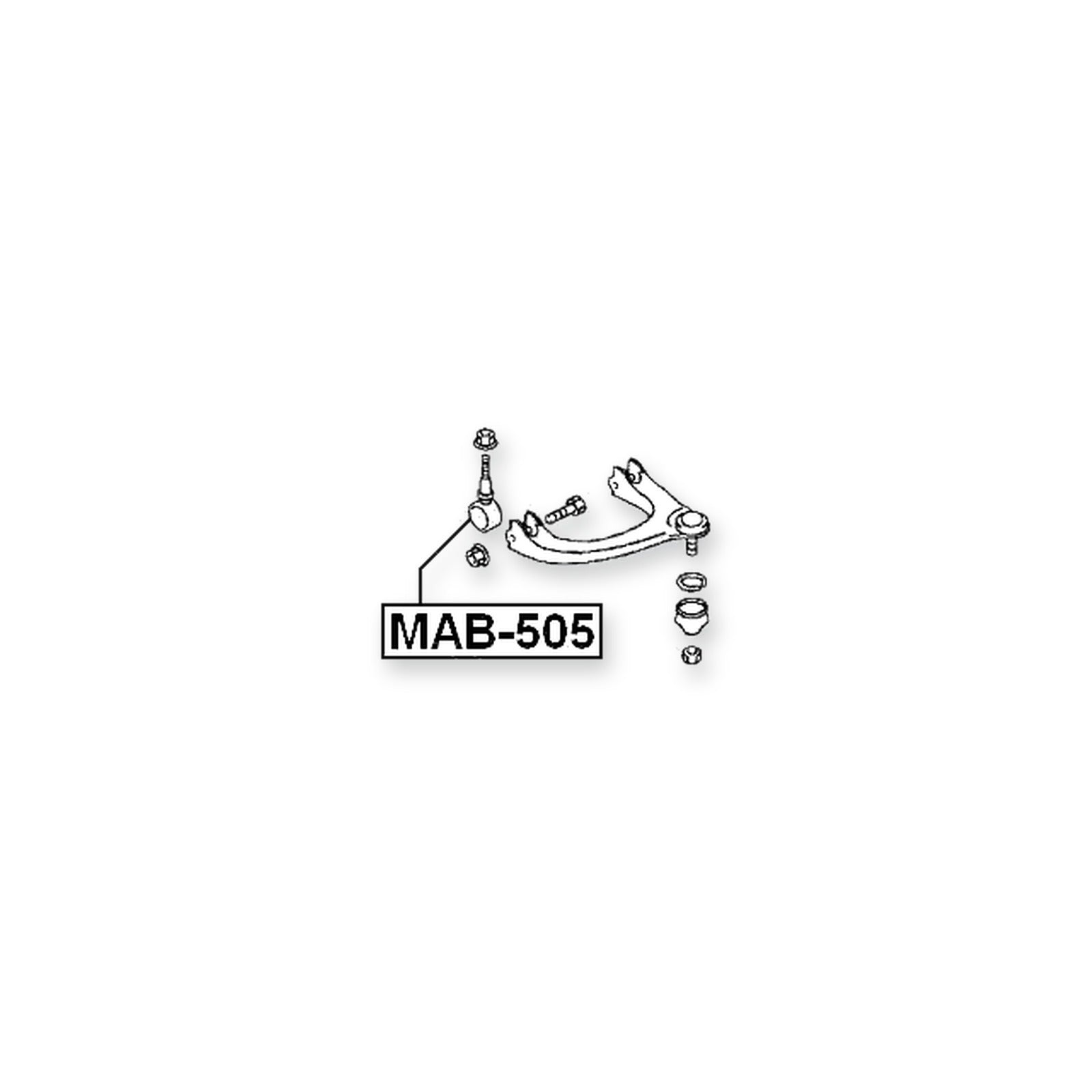 Mitsubishi Diamante Front Upper Bushing, Control Arm