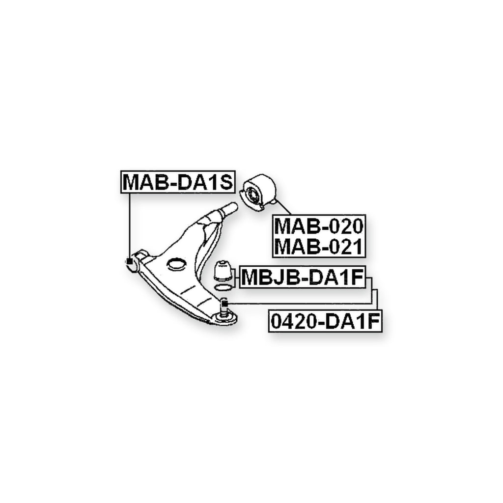Mitsubishi Carisma DA1-6A Front Lower Control Arm Ball Joint Boot 29.5X30X17