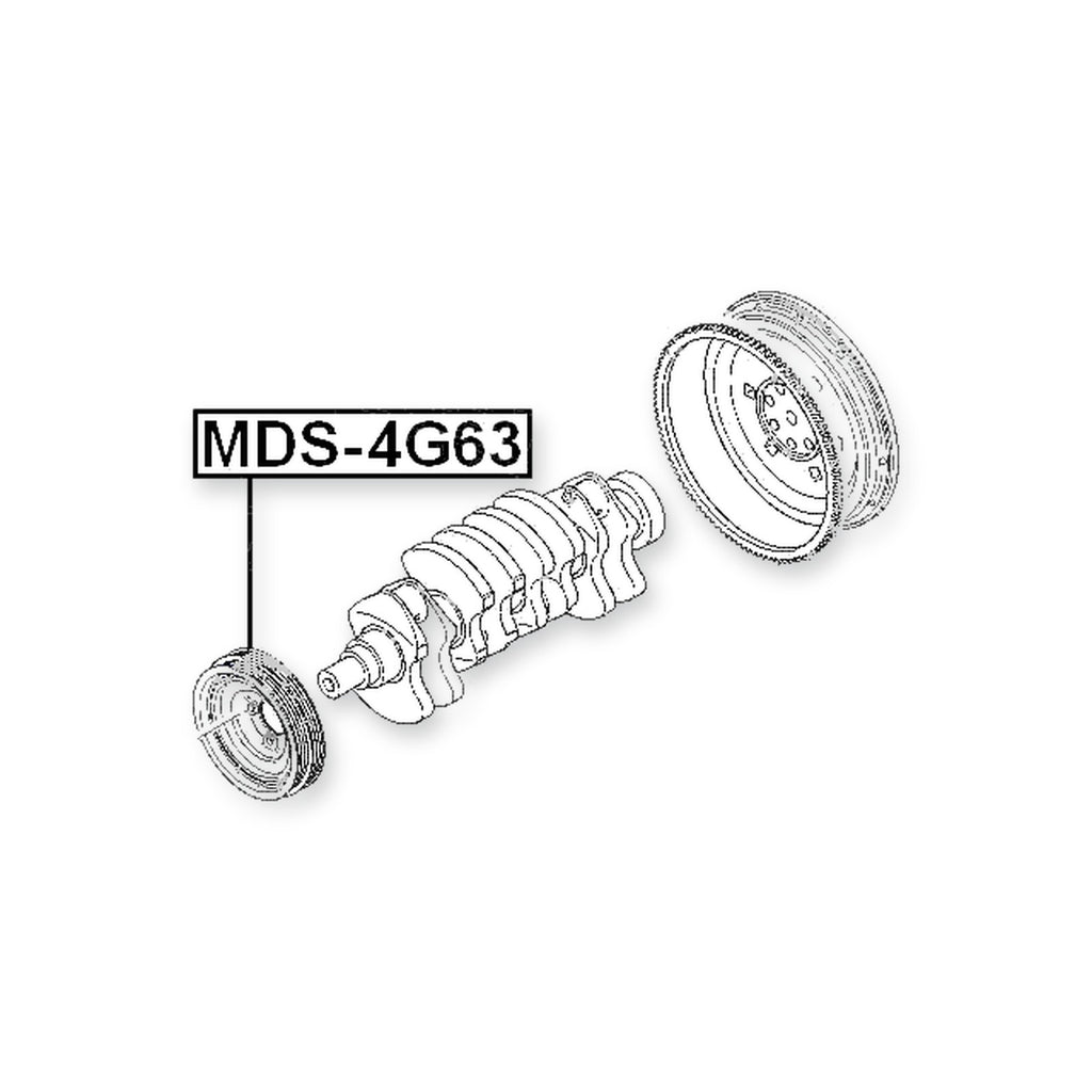 Mitsubishi Chariot Crankshaft Pulley 4G63