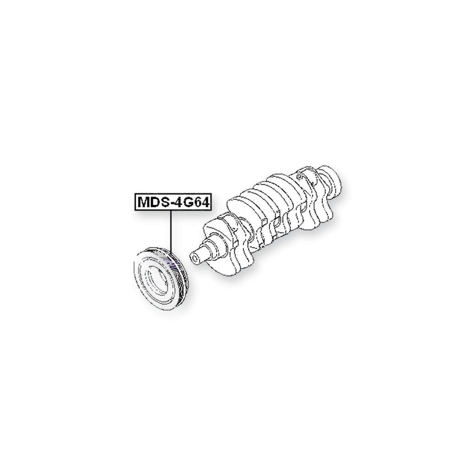 Mitsubishi Chariot Grandis Crankshaft Pulley 4G64