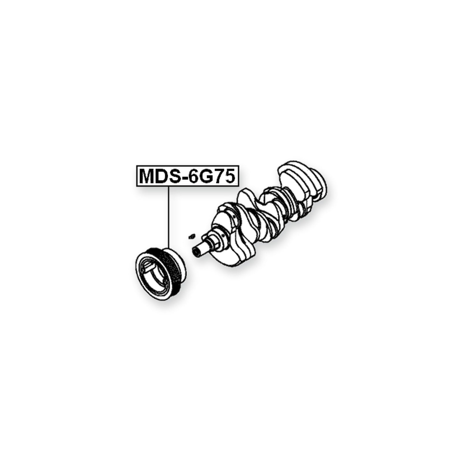 Mitsubishi L200 Sportero KA9T Crankshaft Pulley 6G74