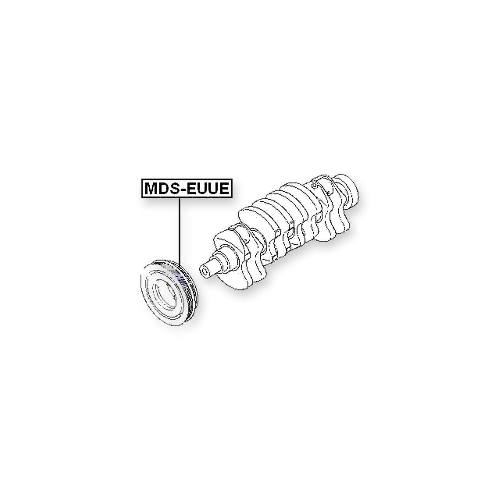 Mitsubishi Galant EA1-7A Crankshaft Pulley