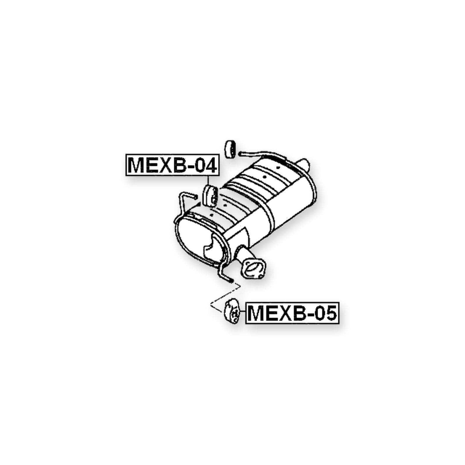 Citroen C-Crosser Front Left Exhaust Pipe Support 2007-2012